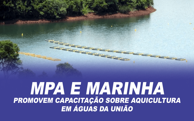 Ministério da Pesca e Aquicultura e Marinha promovem capacitação sobre aquicultura em águas da União