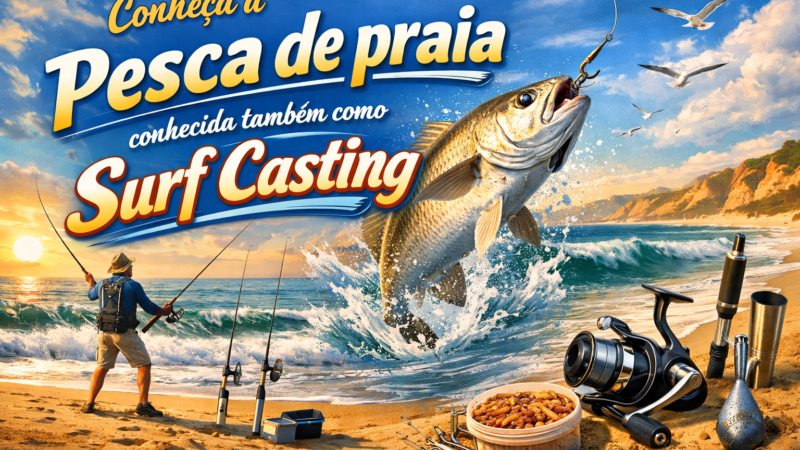 Conheça a Pesca de praia conhecida também como Surf Casting