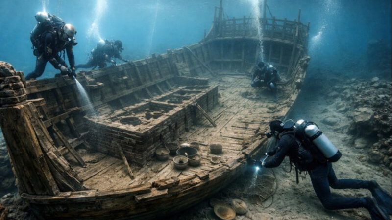 Navio mercante do século XV surpreende arqueólogos