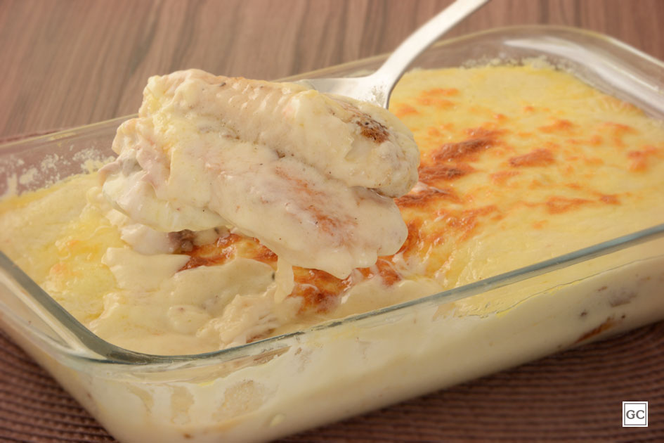 Aprenda a fazer Peixe com creme de milho gratinado ao forno