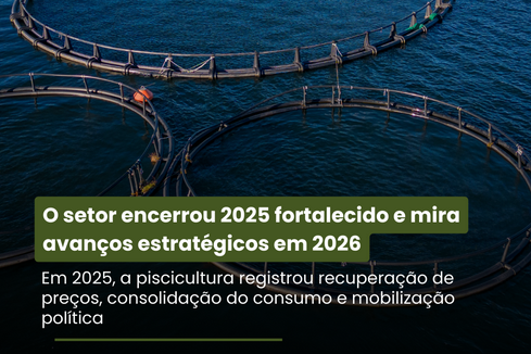 Piscicultura nacional ultrapassa 1 milhão de toneladas em 2025