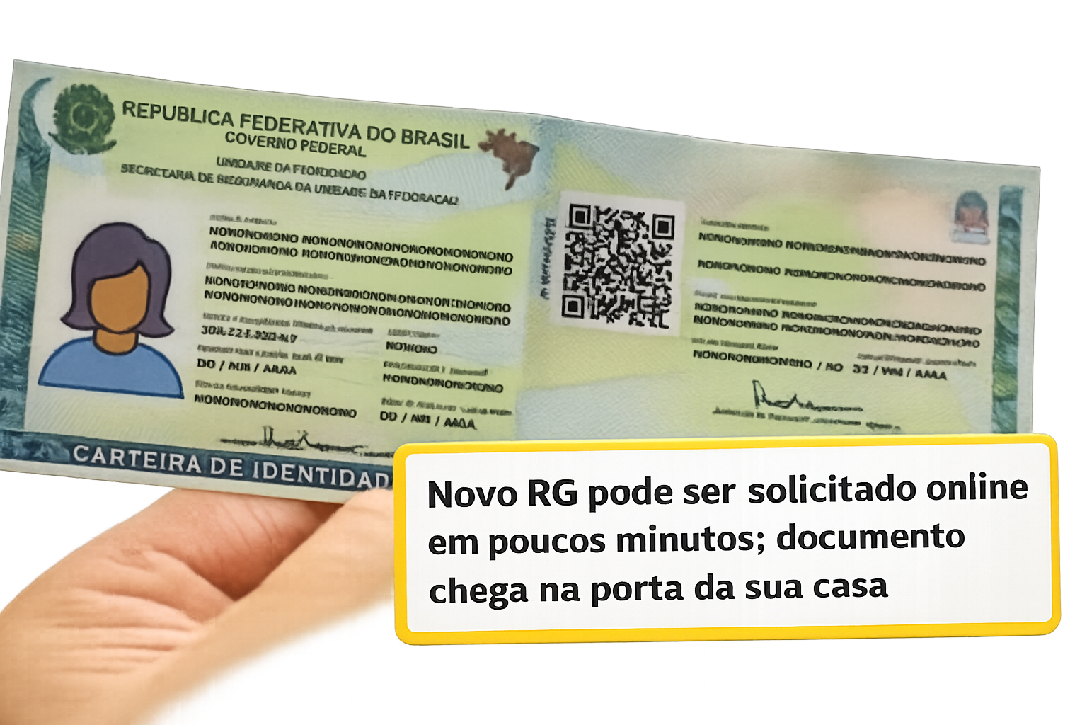 Novo RG pode ser solicitado online em poucos minutos; documento chega na porta da sua casa