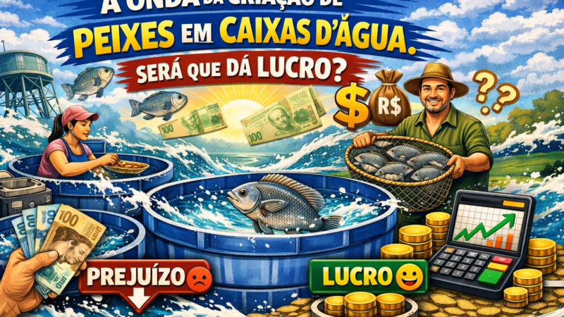A onda da criação de peixes em caixas d’água. será que dá lucro?