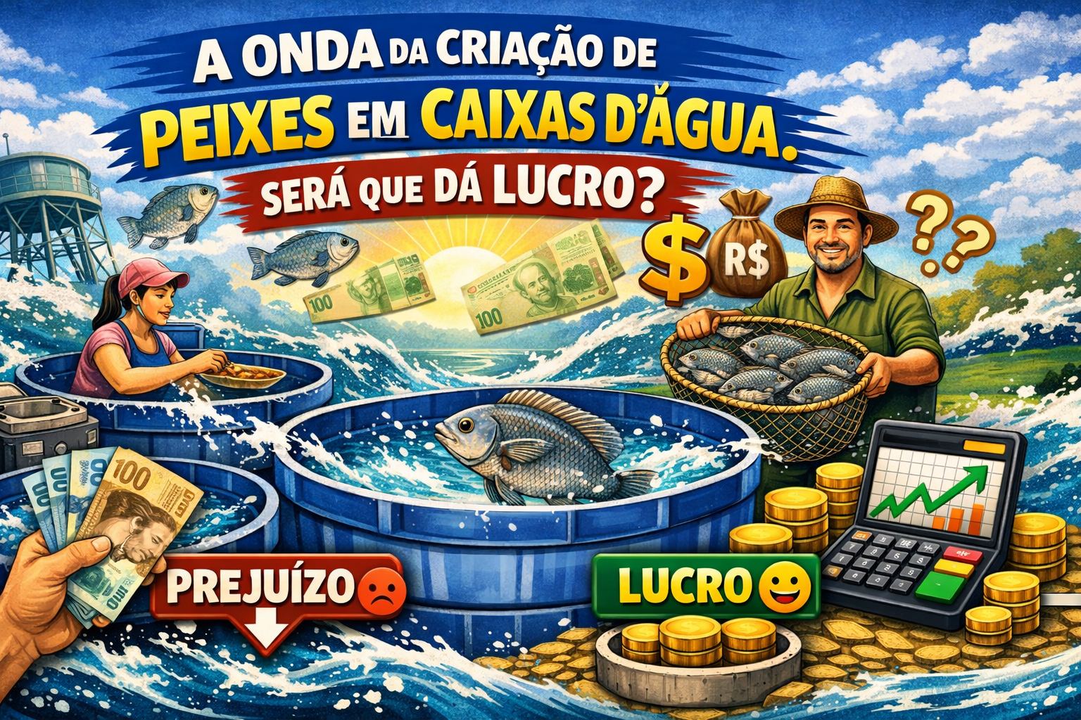 A onda da criação de peixes em caixas d’água. será que dá lucro?