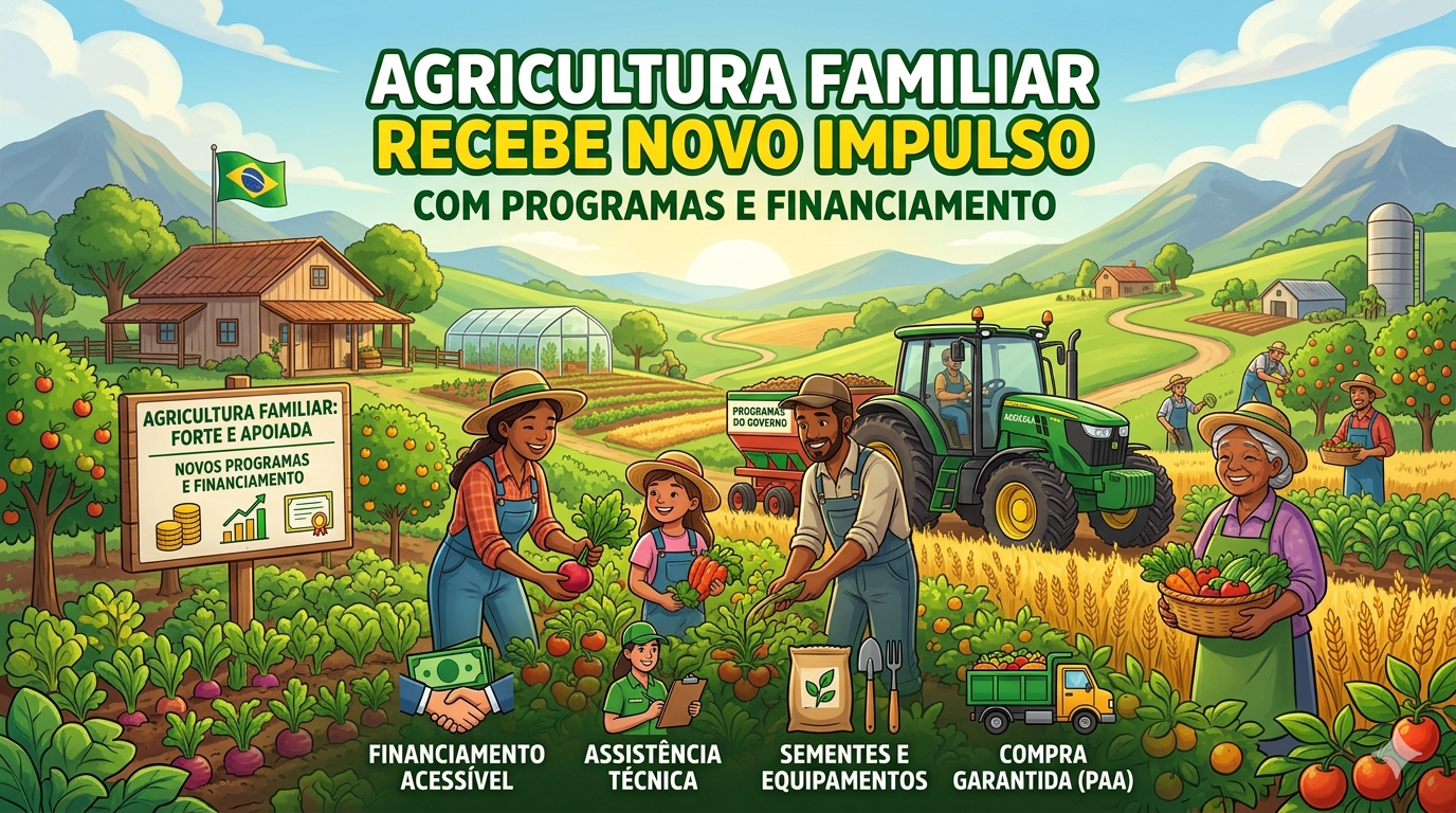 Agricultura familiar recebe novo impulso com programas e financiamentos