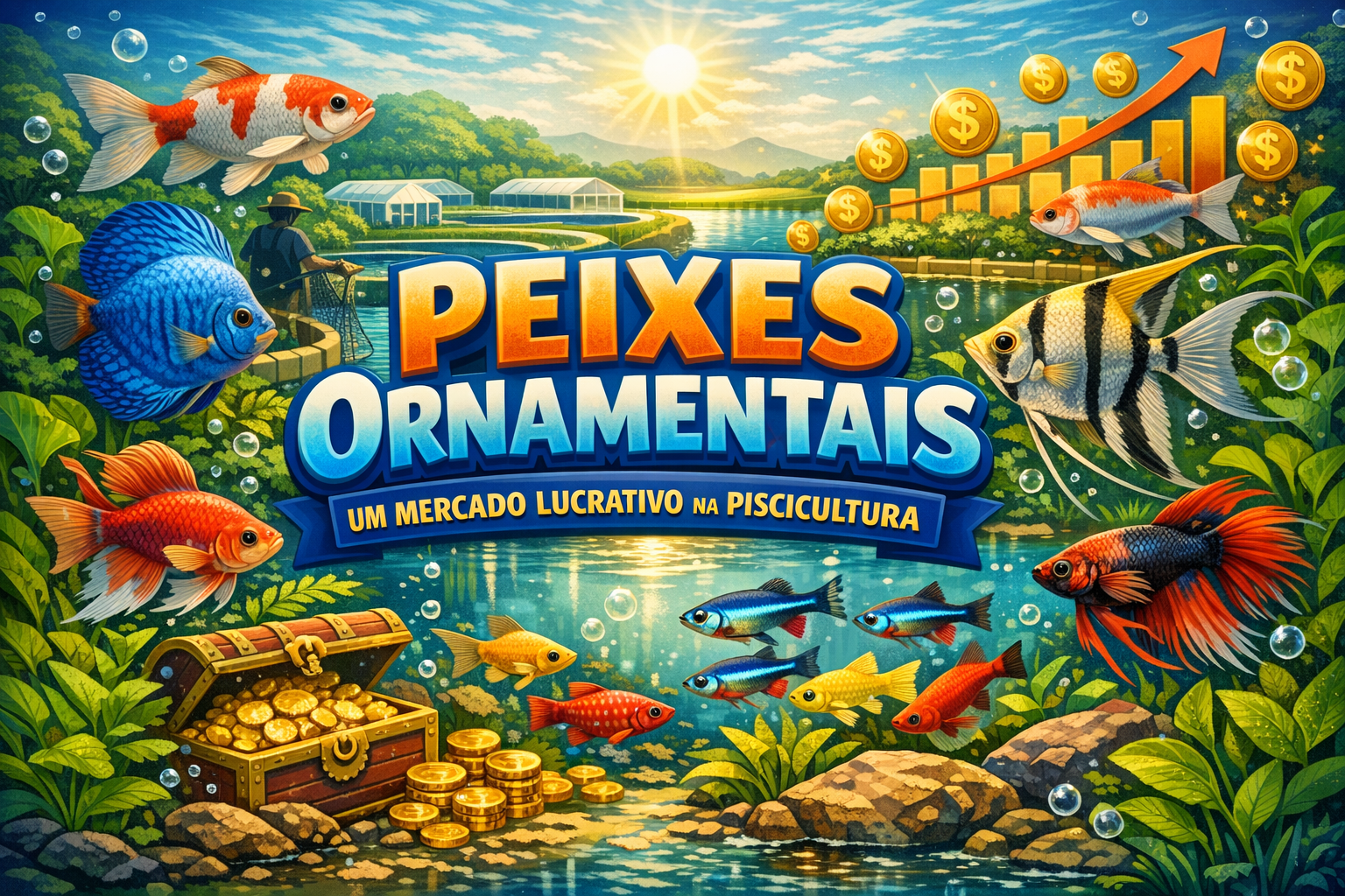 Peixes Ornamentais: Um Mercado Lucrativo na Piscicultura