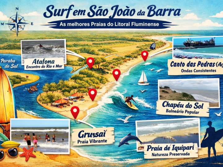 Surf em São João da Barra: Turismo, competições e a força das ondas locais