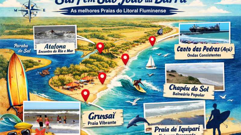 Surf em São João da Barra: Turismo, competições e a força das ondas locais