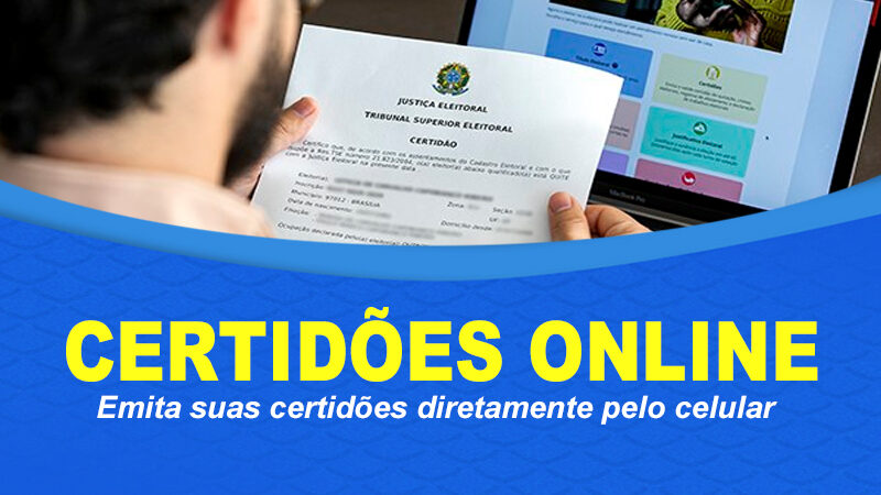 Emita suas certidões Online