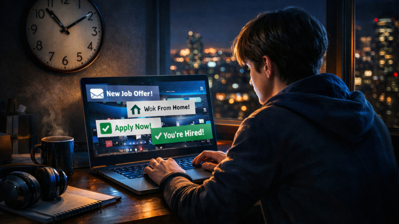 Empresas abrem vagas de home office no período noturno e aceitam iniciantes para trabalho remoto com início imediato