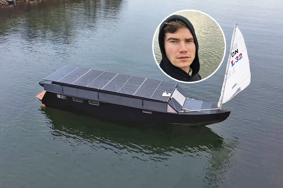 Em 200 dias – finlandês construiu barco movido a energia solar com “autonomia infinita”
