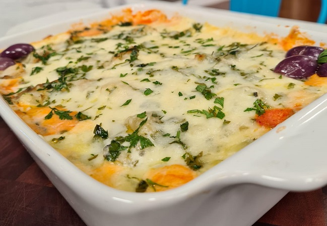 Aprenda a fazer Lasanha de bacalhau