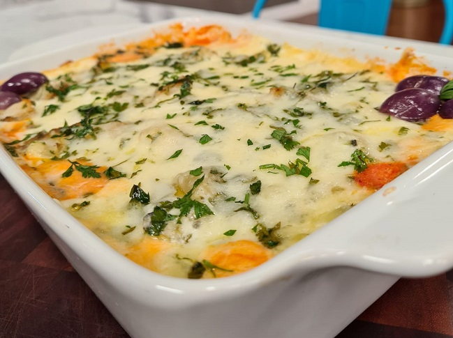 Aprenda a fazer Lasanha de bacalhau