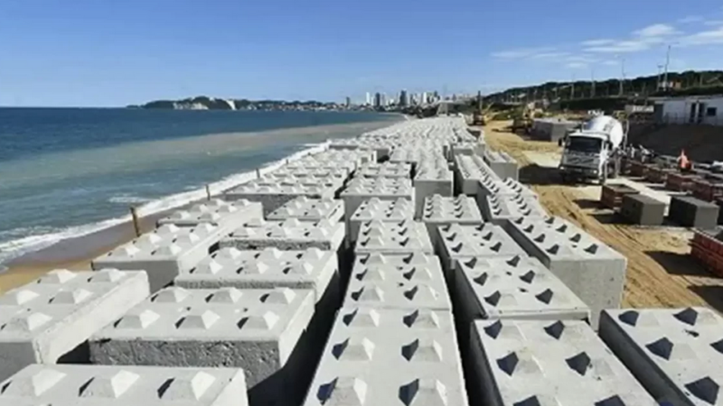 O que são blocos marítimos pré-moldados de concreto