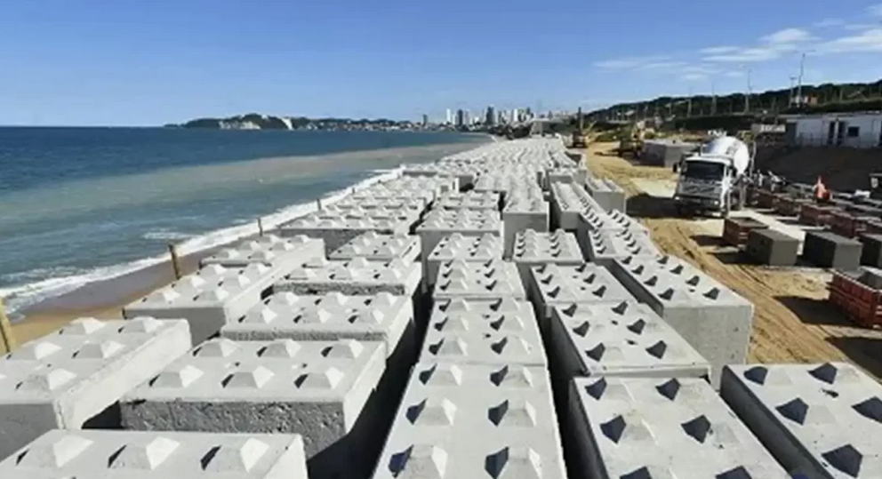 O que são blocos marítimos pré-moldados de concreto