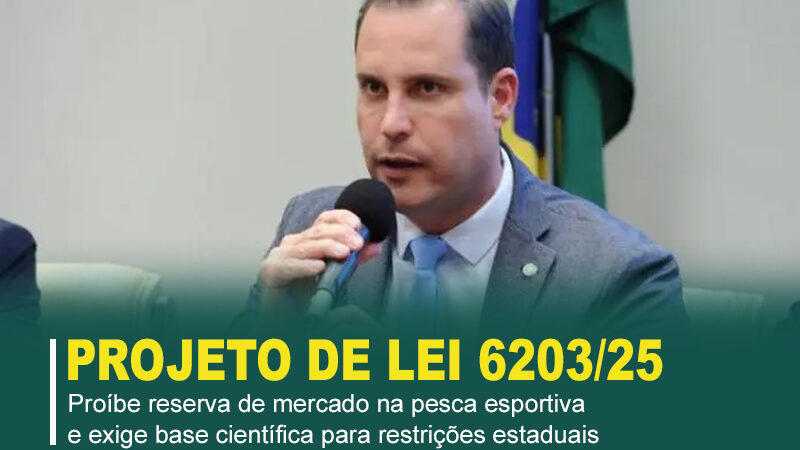 Projeto proíbe reserva de mercado na pesca esportiva e exige base científica para restrições estaduais