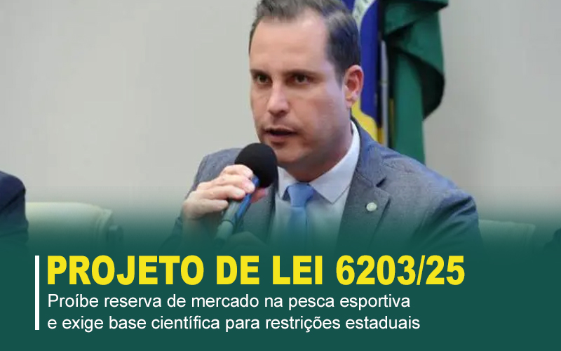 Projeto proíbe reserva de mercado na pesca esportiva e exige base científica para restrições estaduais