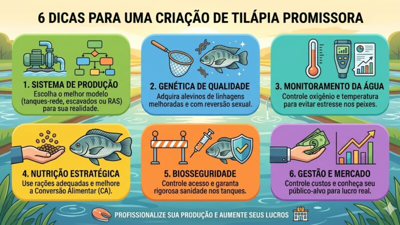 6 dicas sobre criação de tilápia para tornar seu negócio promissor