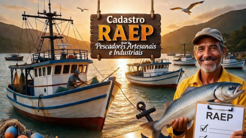 Registro do RAEP para pescadores e donos de embarcações na Secretaria de Pesca e Aquicultura de São João da Barra