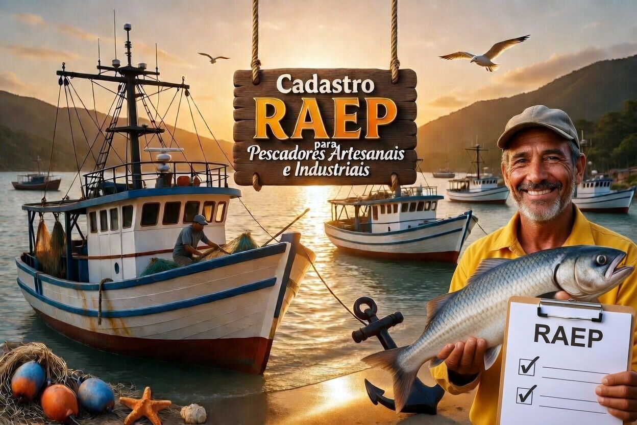 Registro do RAEP para pescadores e donos de embarcações na Secretaria de Pesca e Aquicultura de São João da Barra