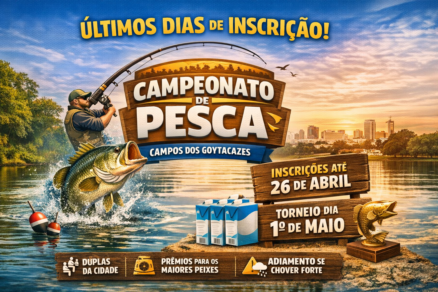 termina nesta segunda as inscrições para o Campeonato de Pesca “Vardo Correa”