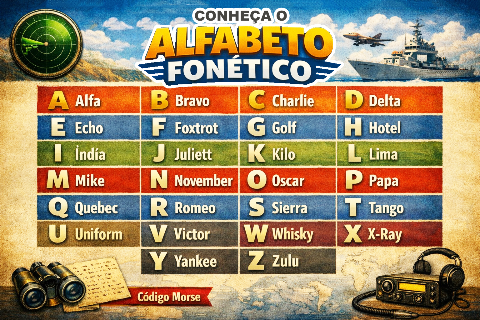 Alpha, bravo, charlie: Conheça a origem do alfabeto fonético e como ele é usado na aviação e na navegação