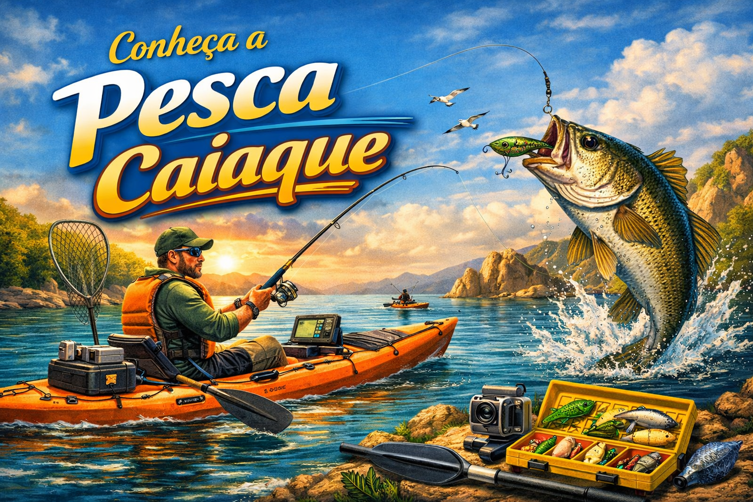 Conheça a pesca de caiaque