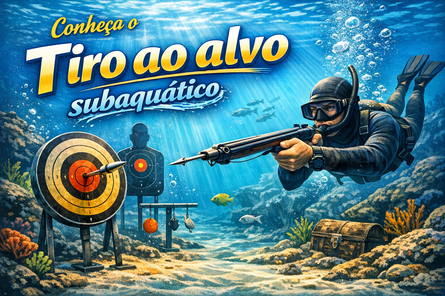 Conheça o Tiro ao alvo subaquático