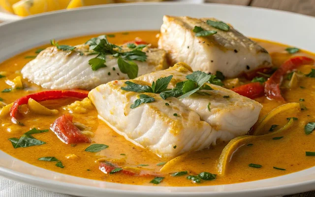 Moqueca de tilápia simples com peixe suculento e sabor suave