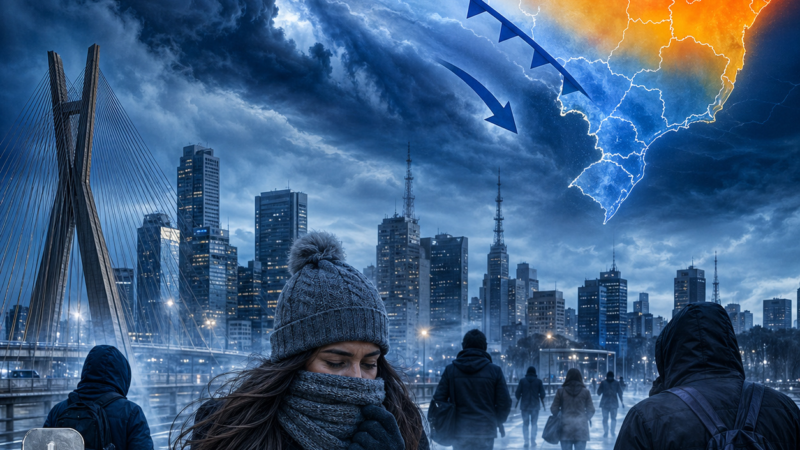 A primeira massa de ar polar intensa de 2026