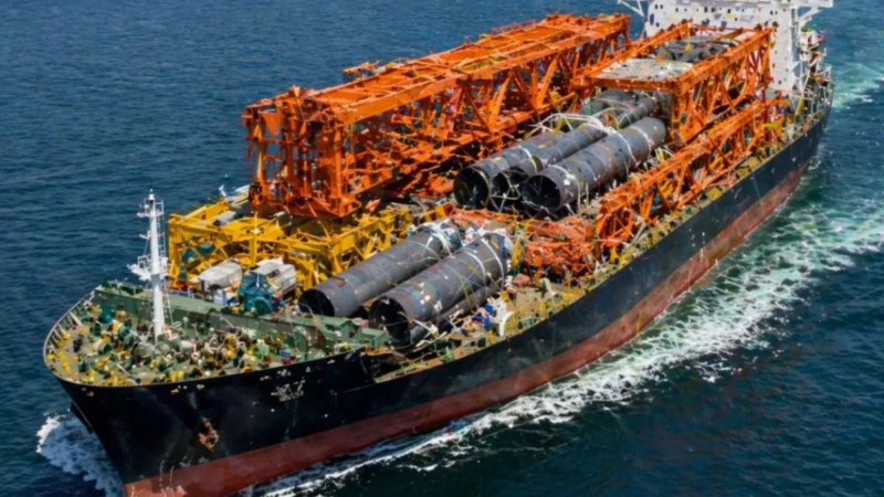 Navio com 800 toneladas chega da China para obra que vai erguer ponte de 12,4 km em Salvador e transformar o transporte na região