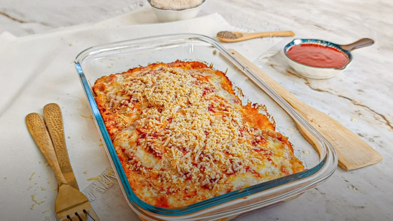 Filé de tilápia a parmegiana