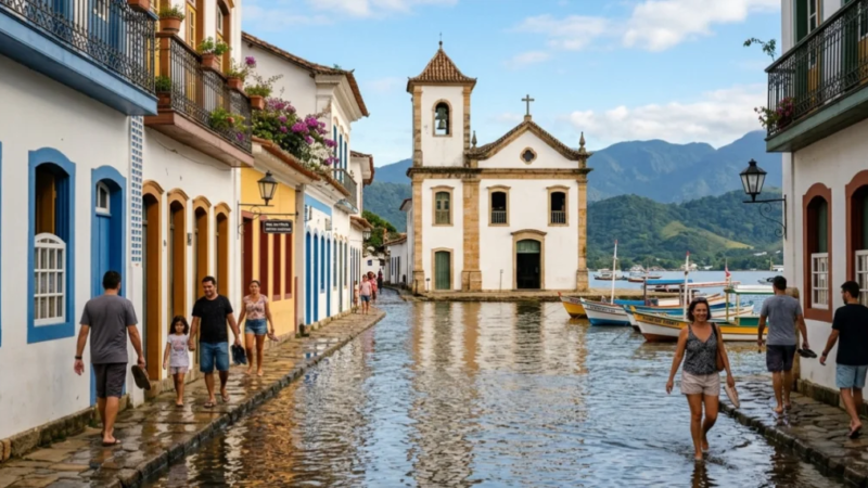 Com um mar que invade a cidade para limpar as ruas naturalmente, esse paraíso de 65 ilhas e 300 praias encanta desde o século XVII