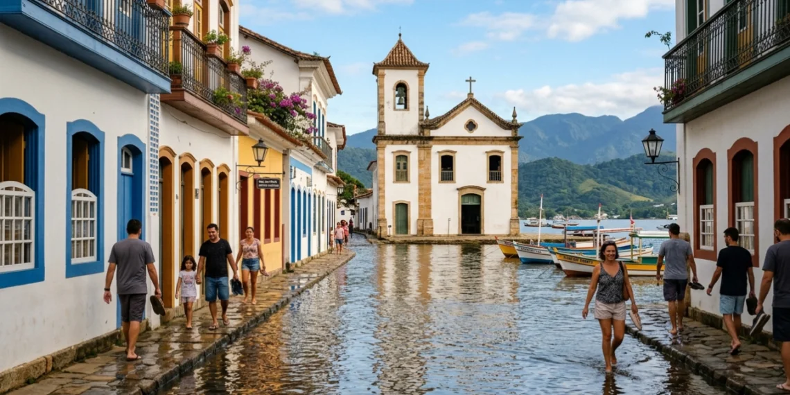 Com um mar que invade a cidade para limpar as ruas naturalmente, esse paraíso de 65 ilhas e 300 praias encanta desde o século XVII