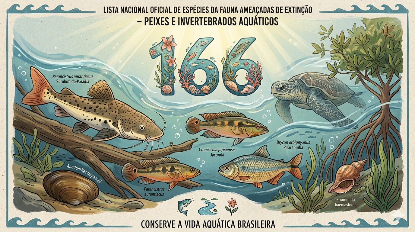 Lista Nacional Oficial de Espécies da Fauna Ameaçadas de Extinção – Peixes e Invertebrados Aquáticos