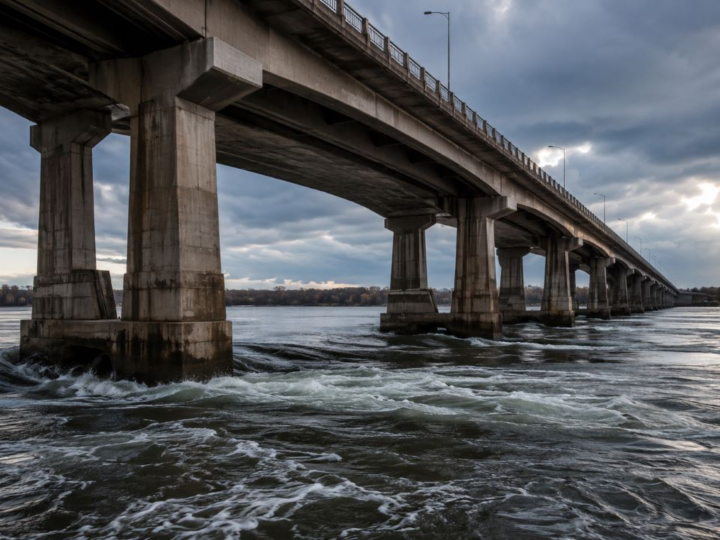 Como é feita uma fundação de ponte embaixo d’água sem a estrutura afundar?