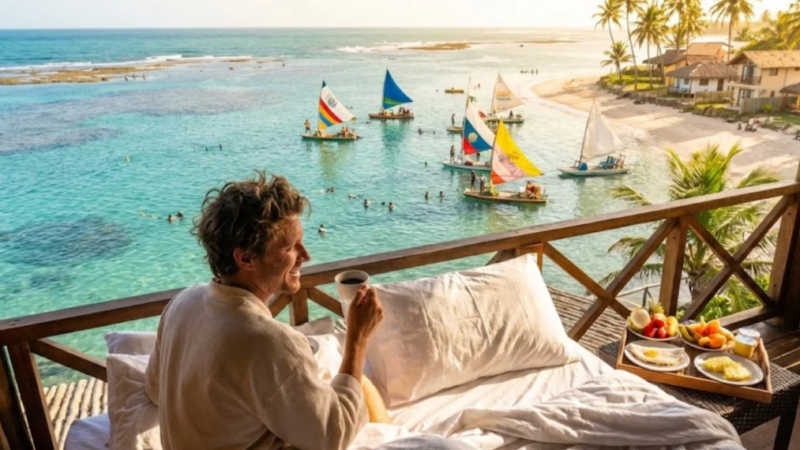 Com águas cristalinas naturais, esse paraíso no Nordeste tem recifes de corais protegidos e natureza exuberante perfeita para quem ama o mar