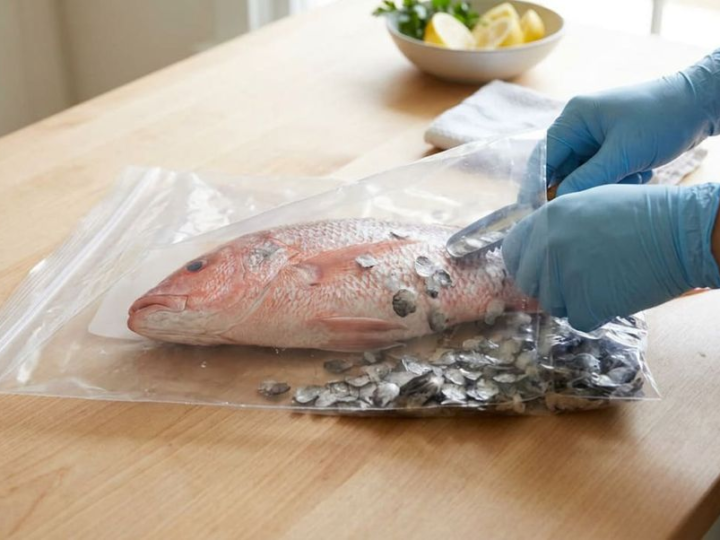 Como remover escamas de peixe sem fazer sujeira: um truque simples que funciona
