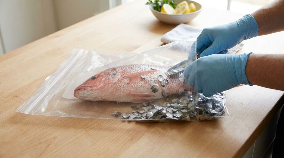Como remover escamas de peixe sem fazer sujeira: um truque simples que funciona