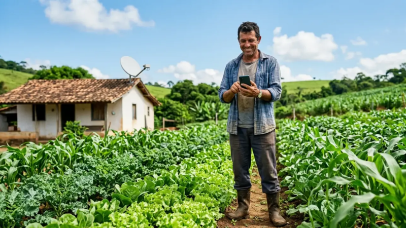 Pronaf Conectividade oferece juros de 2% para internet e celulares no campo
