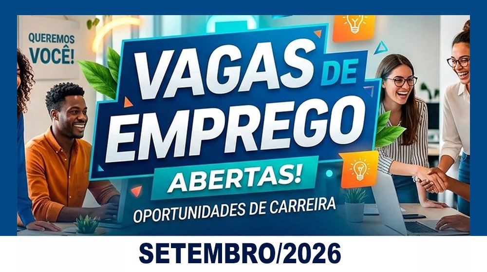 Vagas de Emprego de Setembro de 2026