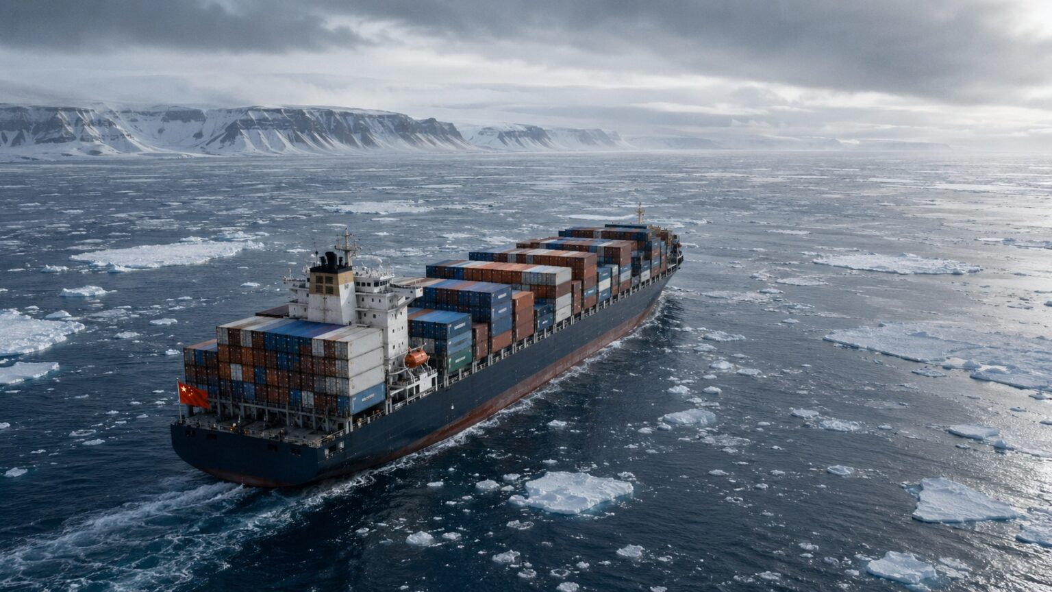 China inaugura primeira rota regular de contêineres pelo Ártico e reduz pela metade viagem até o Reino Unido