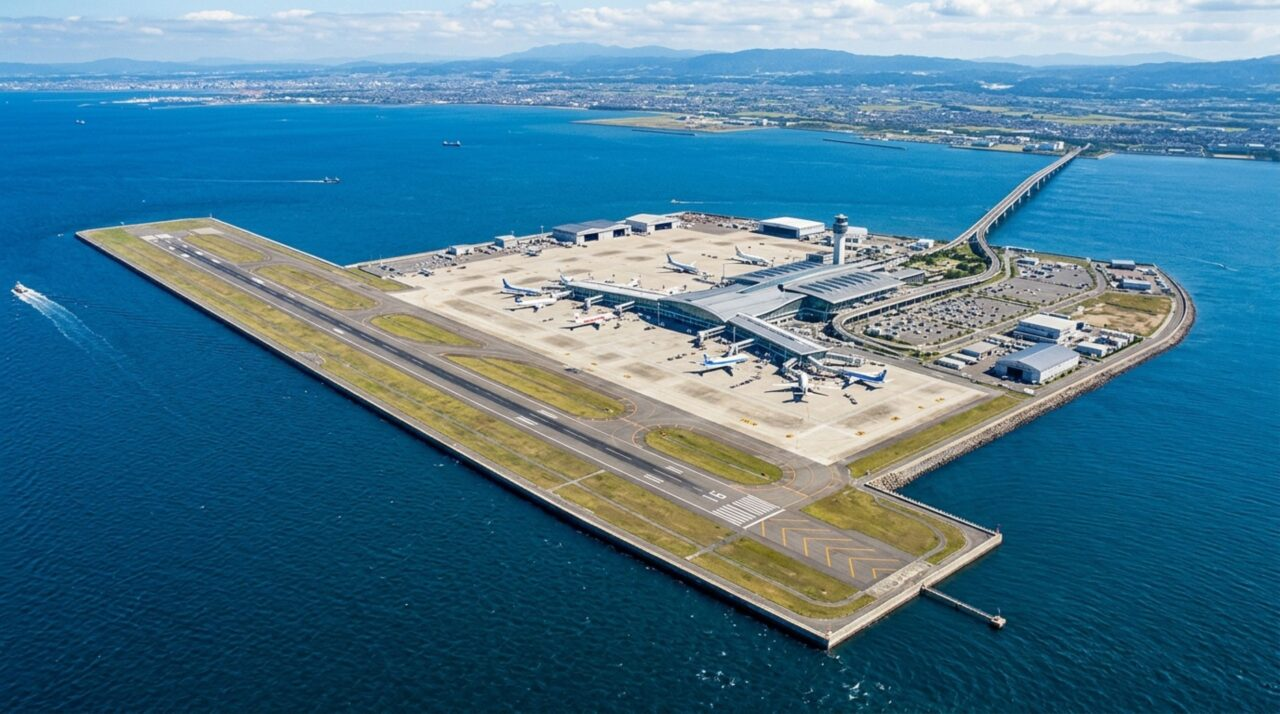 A ilha artificial bilionária do Aeroporto de Chubu que nasceu no mar para enfrentar terremotos sem colocar uma megaestrutura em risco