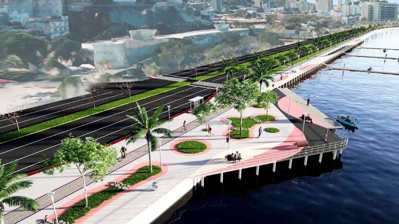 Nova Beira-Mar: obra começa nesta 2ª feira e vai durar 2 anos