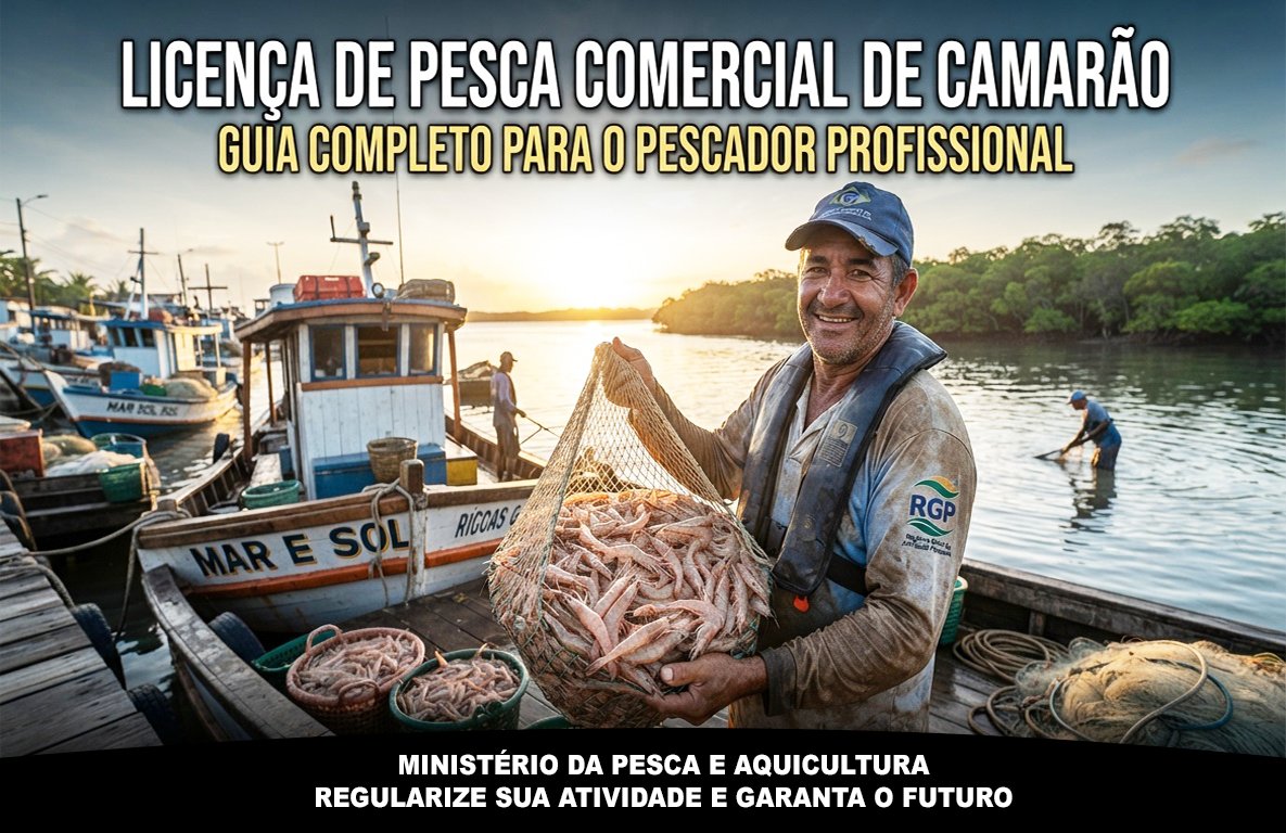 Guia Completo: Licença de Pesca Comercial de Camarão para Pescadores Profissionais