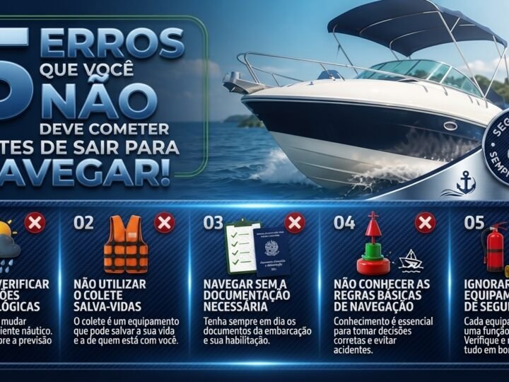 5 Erros que Você Não Deve Cometer Antes de Sair para Navegar