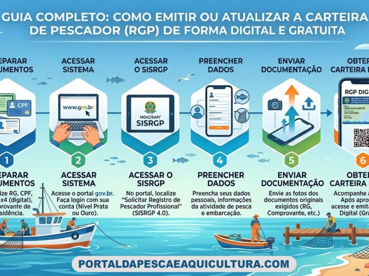 Guia Completo: Como emitir ou atualizar a Carteira de Pescador (RGP) de forma digital e gratuita