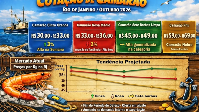 Cotação e Panorama do Camarão – Outubro de 2026