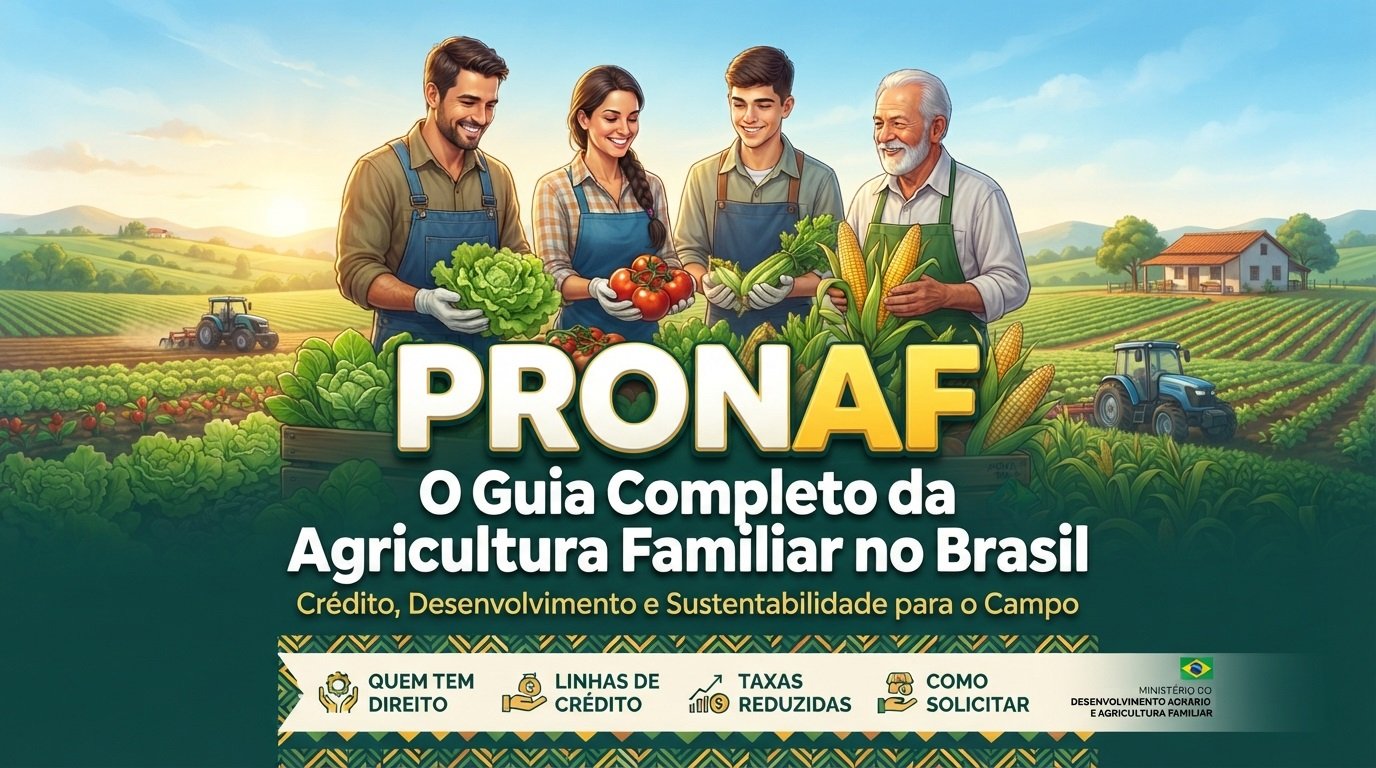 PRONAF: O Guia Completo da Principal Ferramenta de Crédito e Fomento para a Agricultura Familiar no Brasil